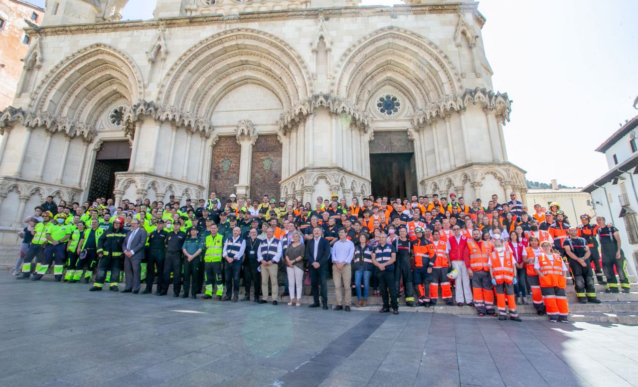 Simulacro de incendio en la Catedral de Cuenca