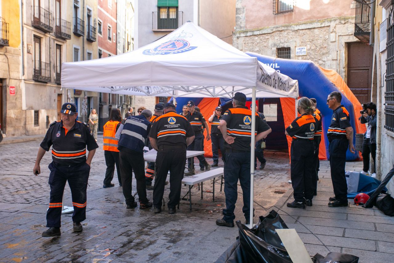 Simulacro de incendio en la Catedral de Cuenca