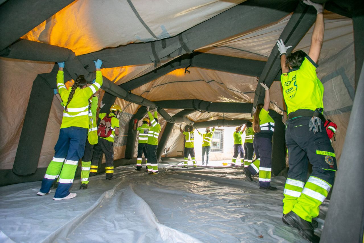 Simulacro de incendio en la Catedral de Cuenca