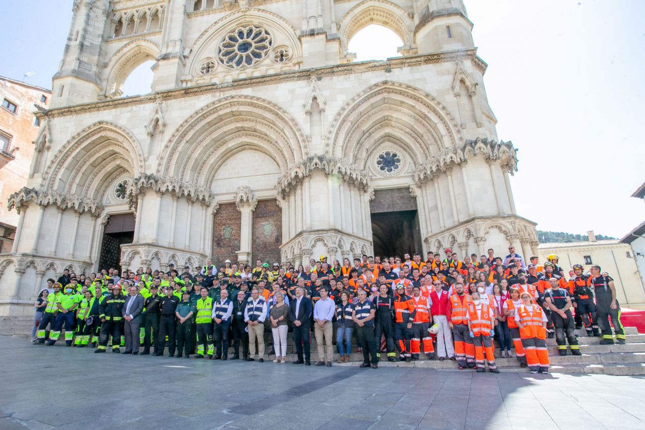 Simulacro de incendio en la Catedral de Cuenca