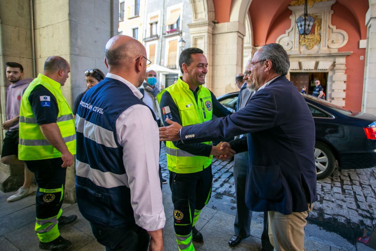 Simulacro de incendio en la Catedral de Cuenca