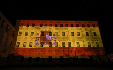 La fachada del Convento de San Gil de Toledo proyectará una bandera de España en movimiento en defensa de la Constitución