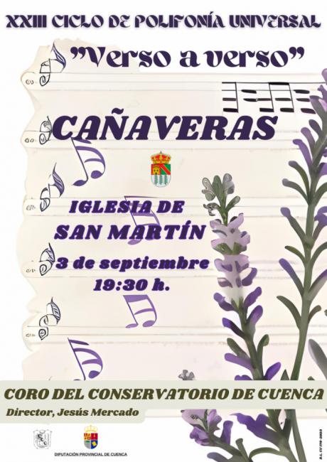 El Ciclo de Polifonía Universal del Coro del Conservatorio llega este domingo a Cañaveras