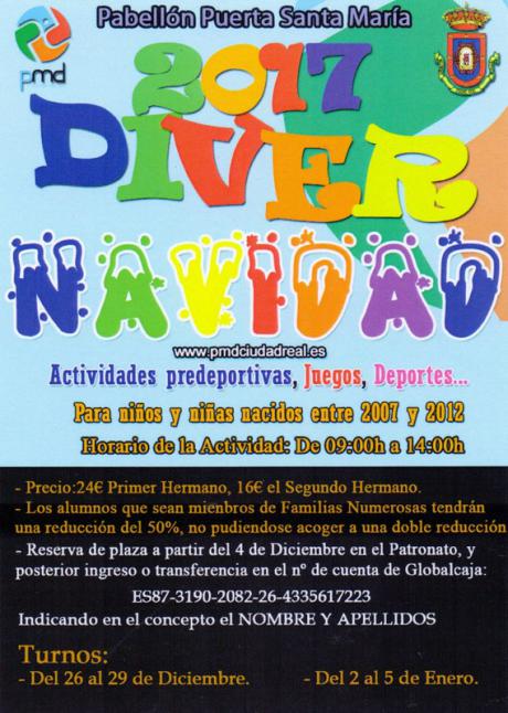 Divernavidad en Ciudad Real del 26 de diciembre al 5 de enero