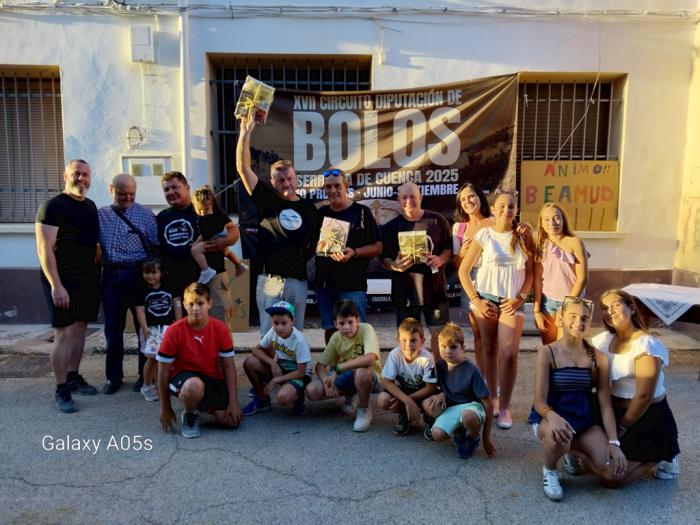 Valdemoro Sierra se impone en Beamud y toma ventaja en el XVII Circuito de Bolos de la Serranía