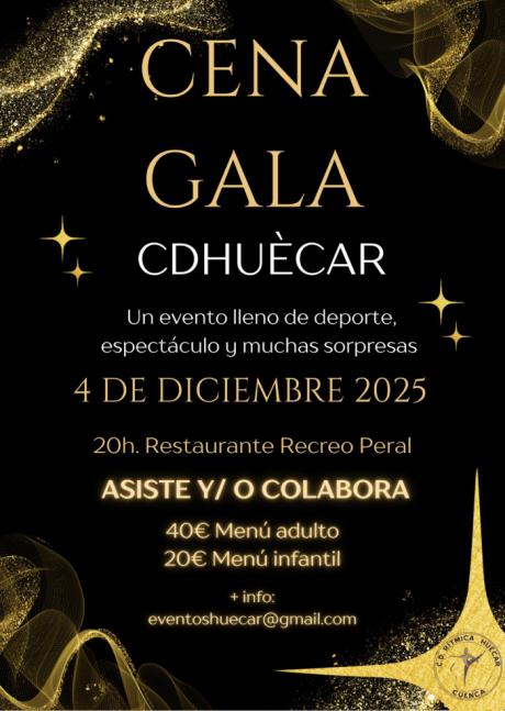 El Club Rítmica Huécar celebra una cena–Gala histórica con el apoyo de empresas y autoridades