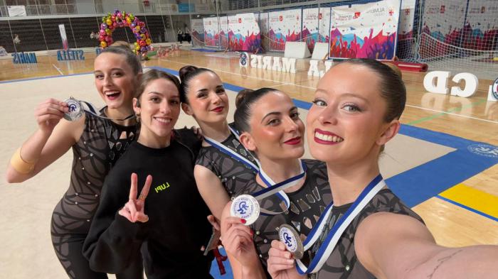 Las gimnastas del Club Huécar conquistan la plata en el III Torneo Internacional Stella Maris