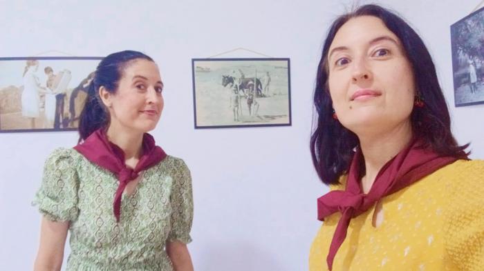 Laura y María Lara en la V Feria de los Oficios y Tradiciones de Castilla-La Mancha