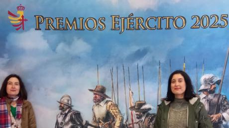 Laura y María Lara, Embajadoras Marca Ejército, en el Cuartel General del Ejército de Tierra