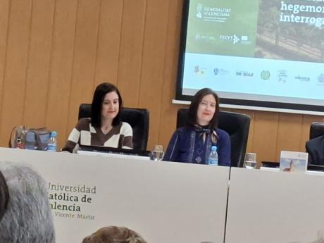 Laura y María Lara en Valencia en el XI Congreso de Historia Comarcal