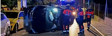 Un coche vuelca en Cuenca y su conductor da positivo en alcohol
