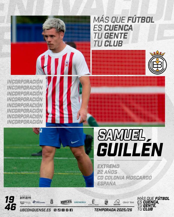 Samu Guillén, nuevo refuerzo para el ataque de la UB Conquense
 