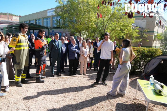 El IES ‘Fernando Zóbel’ acoge la puesta de largo del plan pionero de emergencias