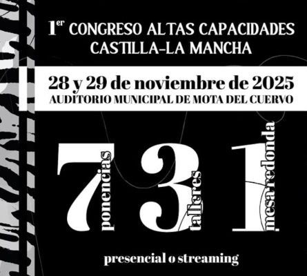 Mota del Cuervo acogerá el Primer Congreso Nacional de Altas Capacidades en Castilla-La Mancha
