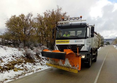 La nieve y el hielo afectan la primera ruta escolar en la Serranía de Cuenca