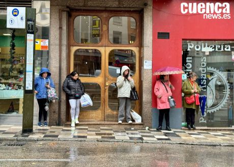 Lluvias débiles y descenso térmico marcan el tiempo en Cuenca este sábad