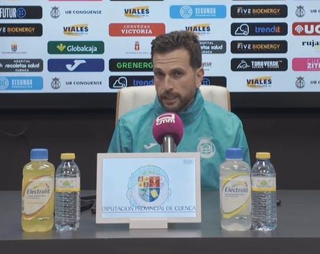 Rober pide el apoyo de la afición para un duelo clave del Conquense