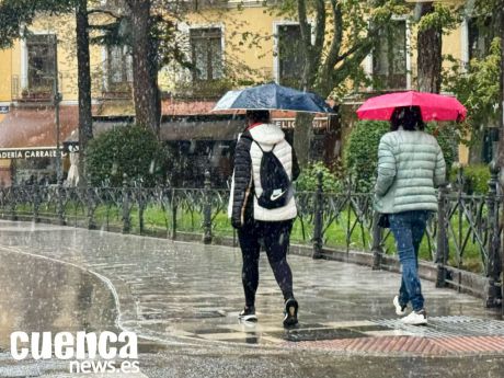 Cuenca, en aviso amarillo por lluvias, granizo y viento desde el mediodía