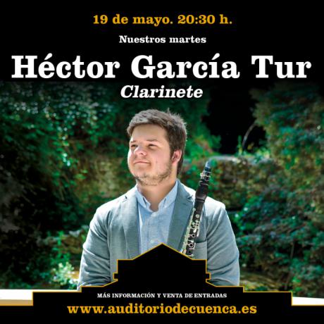 El clarinetista conquense Héctor García Tur ofrece recital este lunes en el Teatro Auditorio