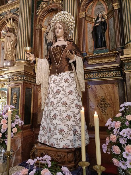La iglesia de El Salvador acoge este miércoles la festividad de Santa María Magdalena