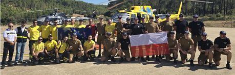 Albendea acoge un nuevo intercambio internacional de bomberos forestales con Polonia