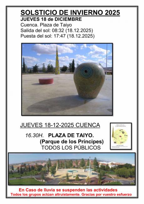 Cuenca celebra hoy la Fiesta del Solsticio de Invierno en la Plaza Taiyo