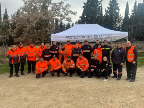 Una treintena de voluntarios de Protección Civil se forma en Cuenca en búsqueda de personas en grandes área