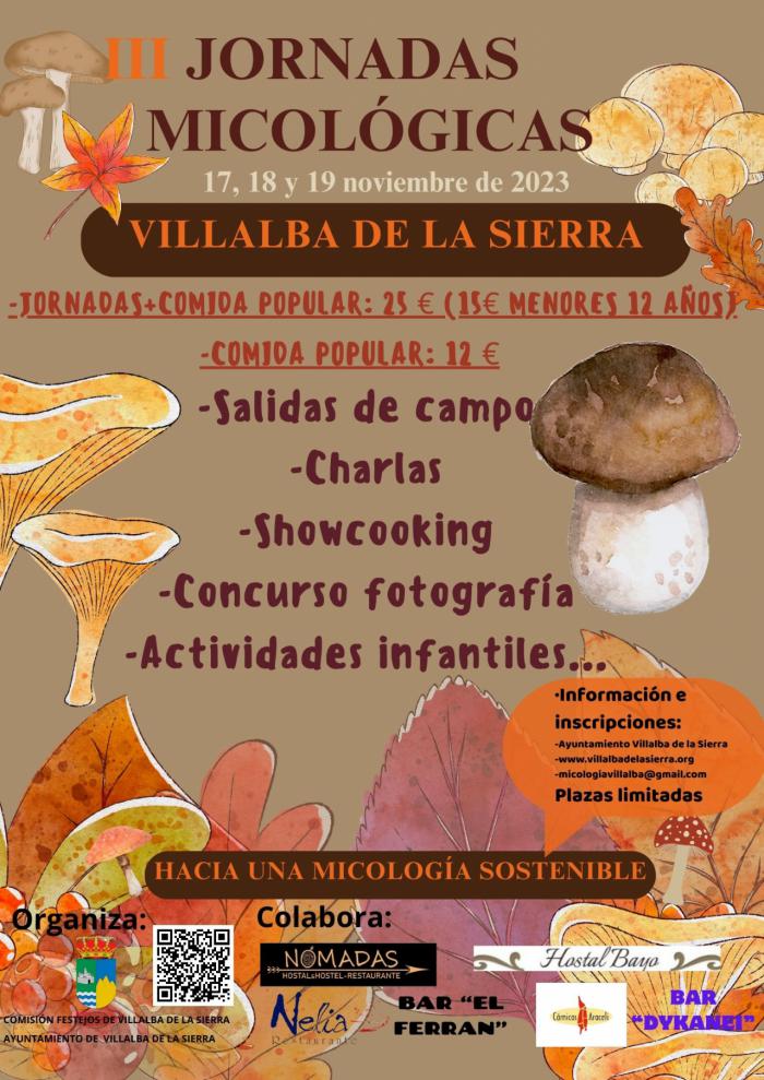 Villalba de la Sierra se llena de sabores y conocimiento micológico en sus terceras jornadas micológicas del 17 al 19 de noviembre