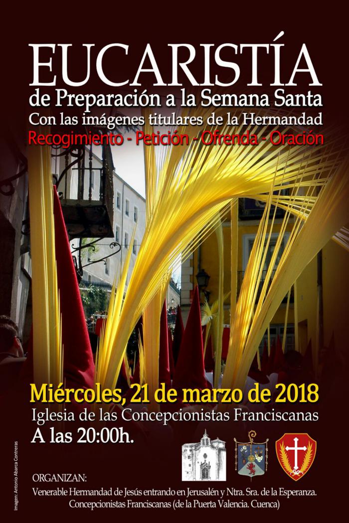 La Borriquilla celebra este miércoles en las Concepcionistas la segunda edición de la misa preparatoria para la Semana Santa