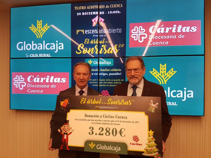 Globalcaja entrega a Caritas Diocesana de Cuenca la recaudación del espectáculo solidario 'El Árbol de las Sonrisas'