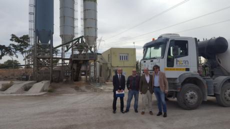 El presidente de CEOE CEPYME Tarancón visita empresas de construcción ubicadas en la comarca