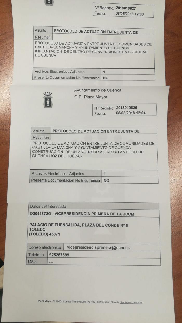 El PP lamenta que Dolz y Gómez Cavero “rindan pleitesía” a Page con la firma de los protocolos de acceso al Casco Histórico y el Centro de Convenciones