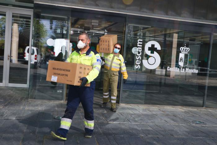 Castilla-La Mancha distribuye hoy más de 314.000 artículos de protección para los profesionales sanitarios de Castilla-La Mancha