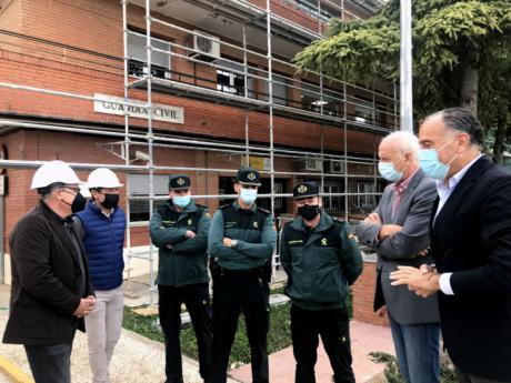 El subdelegado del Gobierno en Cuenca visita las obras que se realizan en el cuartel de la Guardia Civil de Tarancón con una inversión del Ministerio del Interior de 400.000 €