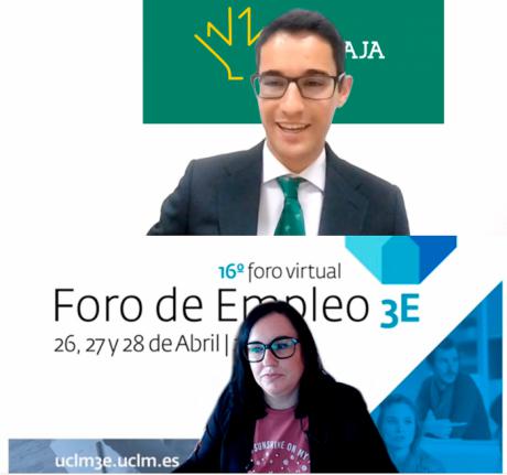 Eurocaja Rural presenta su oferta de empleo a los participantes en el 'Foro Virtual UCLM 3E