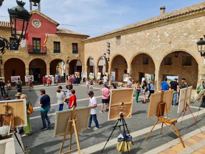 Gran éxito de convocatoria en el I Concurso de Pintura Rápida Villa de Buendía