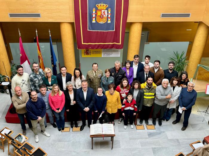 La Subdelegación del Gobierno conmemora el aniversario de la Constitución Española con amplia representación de la sociedad conquense