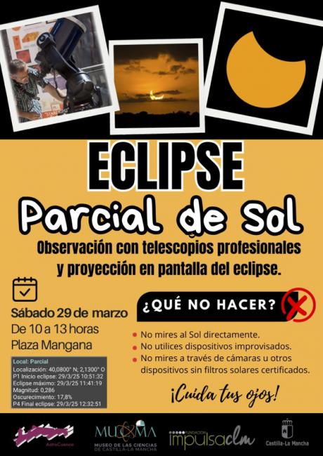El Museo de las Ciencias organiza una observación del eclipse solar este sábado