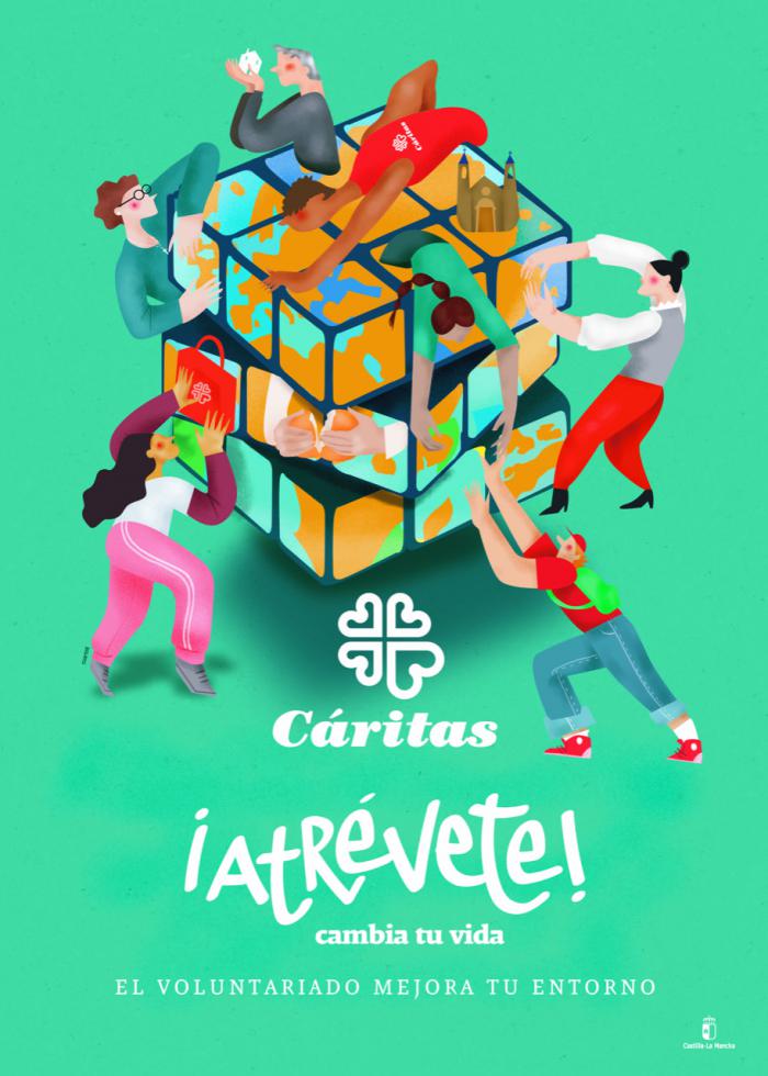 Cáritas lanza una invitación a “atrévete a cambiar tu vida y tu entorno” a través del voluntariado