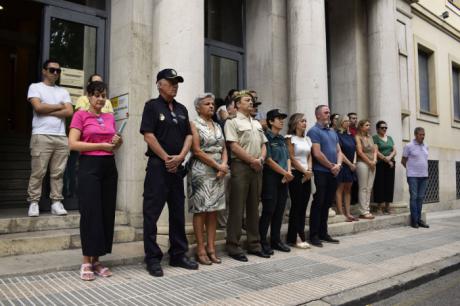 Minuto de silencio en Cuenca en memoria de Mercedes, víctima de violencia de género