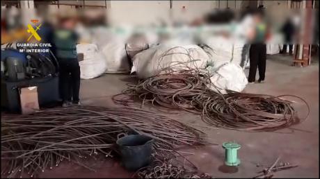Desarticulado un grupo criminal especializado en el robo de cable