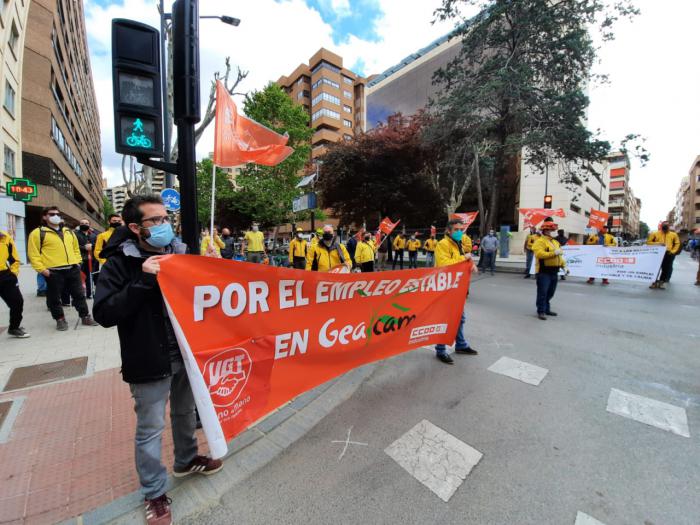 CCOO y UGT inician en Albacete las movilizaciones por el convenio colectivo y la estabilidad en el empleo de Geacam