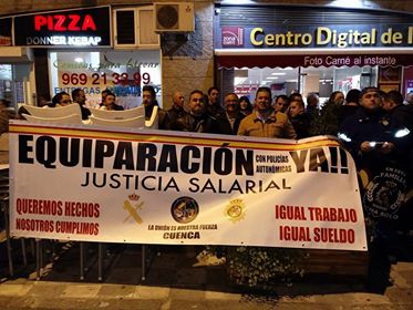 La subdelegada del Gobierno en Cuenca afirma que Interior trabaja para la equiparación salarial de los policías
