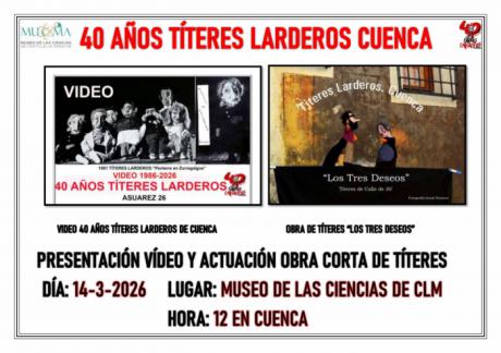 El grupo Títeres Larderos presenta “Los Tres Deseos” en su 40 aniversario en el Museo de las Ciencias