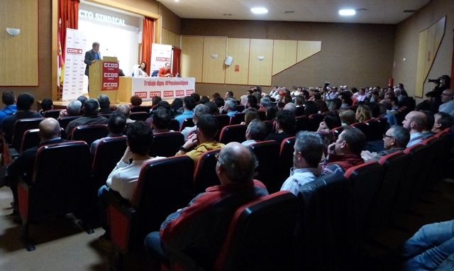 Sordo augura en Cuenca un aumento de las movilizaciones a causa del 'malestar social'