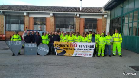 Continúan las protestas contra el deterioro del taller de Fomento en Cuenca