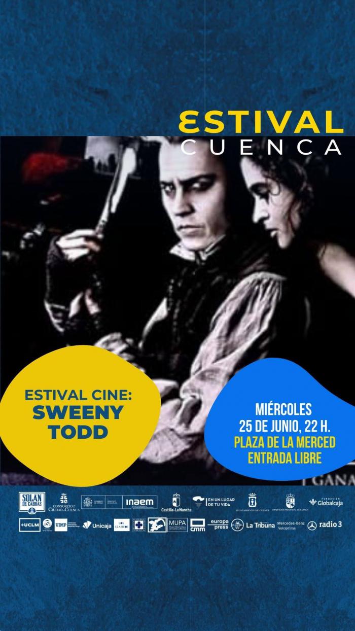 Vuelve “Cine bajo las estrellas” a la Plaza de la Merced con “Sweeney Todd” y el recuerdo de Estival Cuenca 24