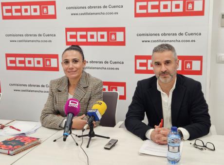 Carlos Hortelano presenta su candidatura para ser secretario general de CCOO Cuenca en el Congreso de marzo