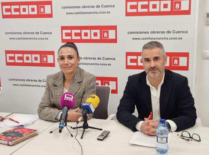 Carlos Hortelano presenta su candidatura para ser secretario general de CCOO Cuenca en el Congreso de marzo