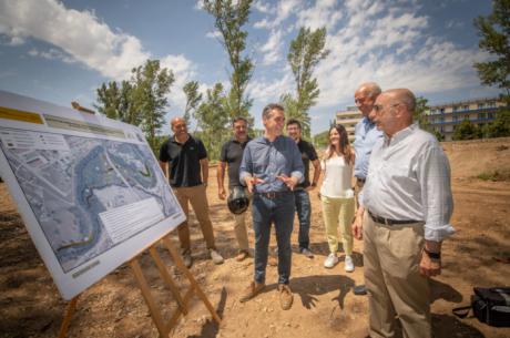 Tierraseca comprueba que las obras para reducir riesgo de inundación en Cuenca y mejora del entorno de los ríos Júcar y Moscas avanzan a buen ritmo